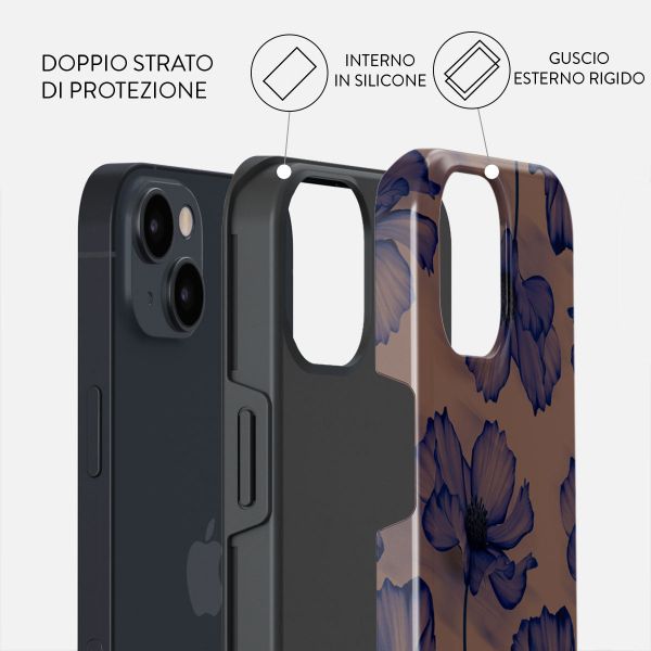 Burga Cover Posteriore Resistente con MagSafe Apple iPhone 13 - Velvet Night