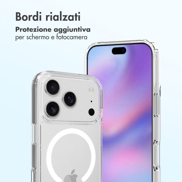 Accezz Cover posteriore Xtreme Impact con MagSafe Apple iPhone 17 Pro - Trasparente