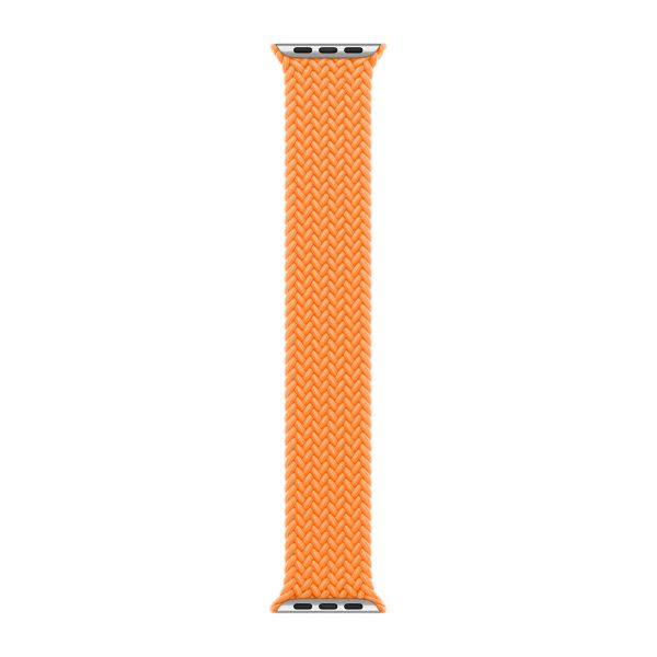 Apple Cinturino Solo intrecciato Apple Watch | 44/45/46/49 mm - Taglia 6 - Bright Orange