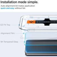 Spigen Vetro temperato GLAStR EZ Fit, confezione da 2 + Applicatore Samsung Galaxy S24 Plus / S25 Plus