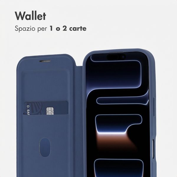 imoshion Bookcase trasparente con MagSafe Apple iPhone 17 Pro - Blu