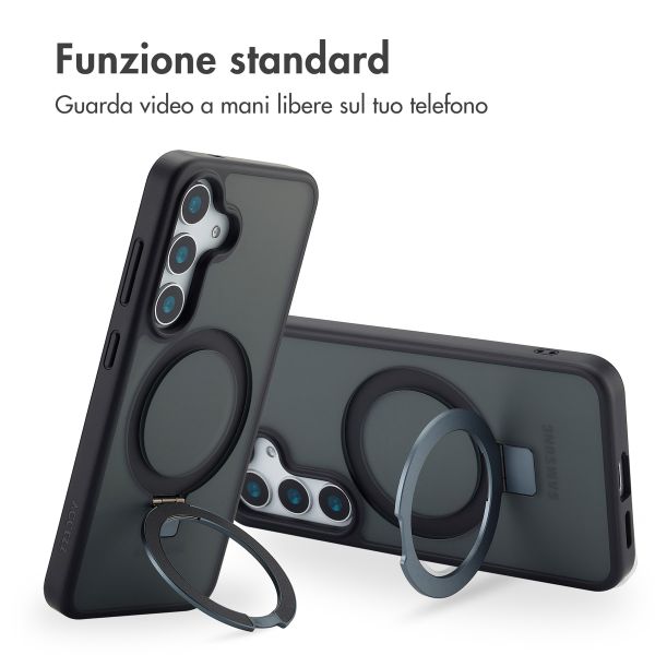 Accezz Cover con anello e supporto con MagSafe Samsung Galaxy S25 - Nero