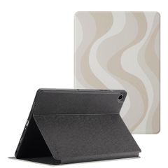 Selencia Cover per tablet Vivid Samsung Galaxy Tab A9 Plus - Desert Waves Beige