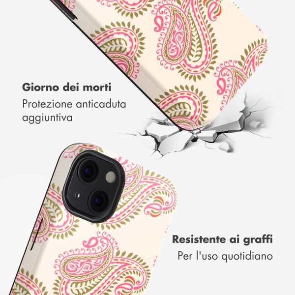 Selencia Cover posteriore Vivid con MagSafe Apple iPhone 13 - Paisley Blush