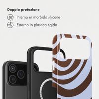 Selencia Cover posteriore Vivid con MagSafe Apple iPhone 17 Pro Max - Dream Swirl Chocolate