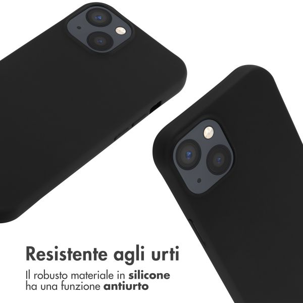 imoshion Cover in Silicone con Cordino Apple iPhone 13 - Nero