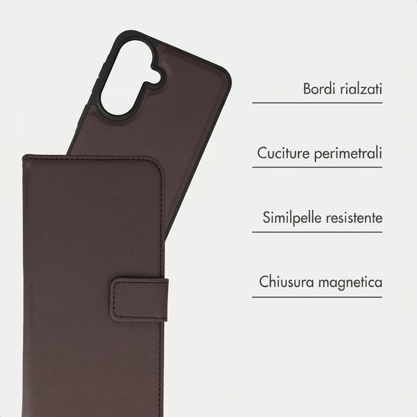 imoshion Cover a libro di lusso 2-in-1 rimovibile Samsung Galaxy A57 (5G) - Marrone