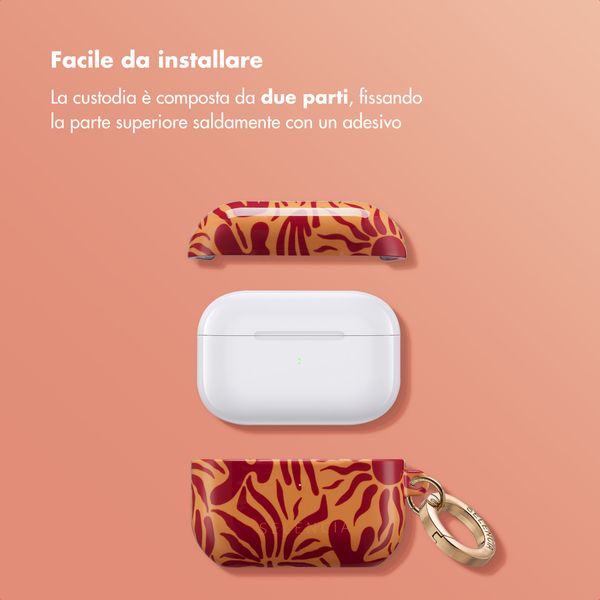 Selencia Cover Vivid  Apple Airpods Pro - Tropical Vibes Apricot