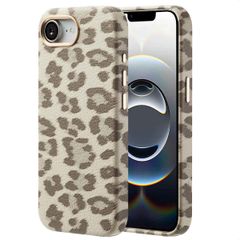 Selencia Cover Sabi Stampa pantera con MagSafe Apple iPhone 17e / 16e - Soft Ivory