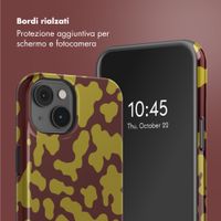 Selencia Cover posteriore Vivid con MagSafe Apple iPhone 14 - Moo'd Olive Dust