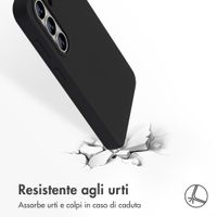 Accezz Cover in silicone liquido con MagSafe Samsung Galaxy S26 - Nero