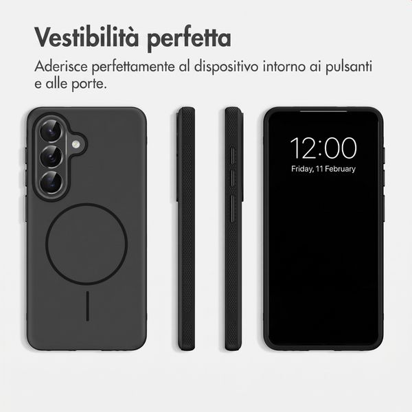 imoshion Cover posteriore Color con Thin MagSafe Ring Samsung Galaxy S26 - Nero