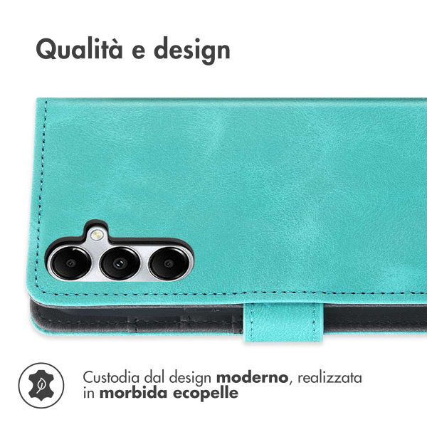 imoshion Cover a libro con Cordino Samsung Galaxy A15 (5G/4G) - Turchese