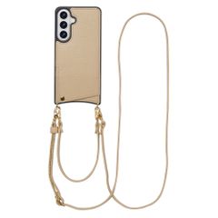 Selencia Cover per telefono Nova con cordino e portacarte Samsung Galaxy S26 Plus - Beige