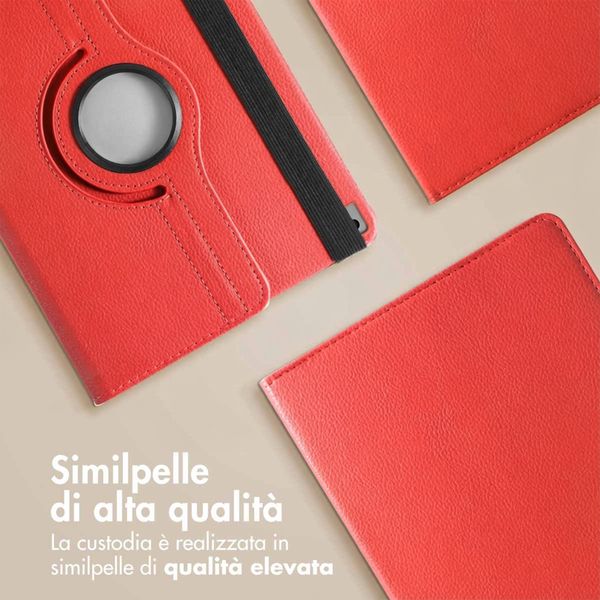 imoshion Cover Girevole a 360° Apple iPad 9 (2021) 10.2 pollici / iPad 8 (2020) 10.2 pollici / iPad 7 (2019) 10.2 pollici - Rosso