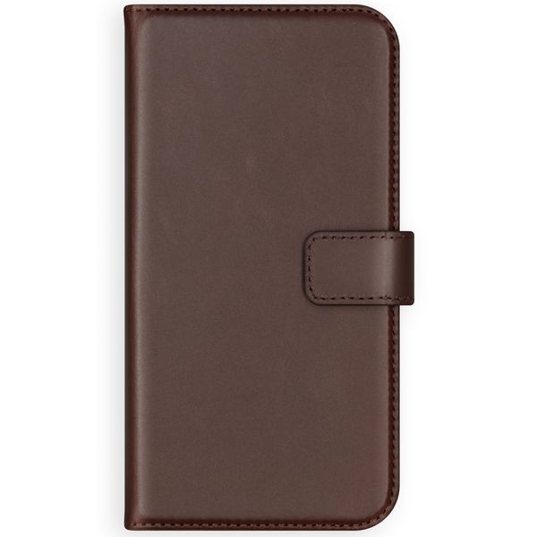 Selencia Cover a libro in vera pelle Apple iPhone 11 - Marrone