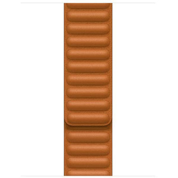 Apple Cinturino Leather Link Apple Watch | 38/40/41/42 mm - Taglia M/L - Golden Brown