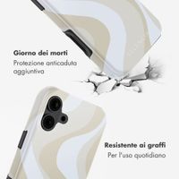 Selencia Cover posteriore Vivid con MagSafe Apple iPhone 16 - Desert Waves Beige