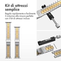 imoshion Cinturino in acciaio Apple Watch | 44/45/46/49 mm - Argento & Oro