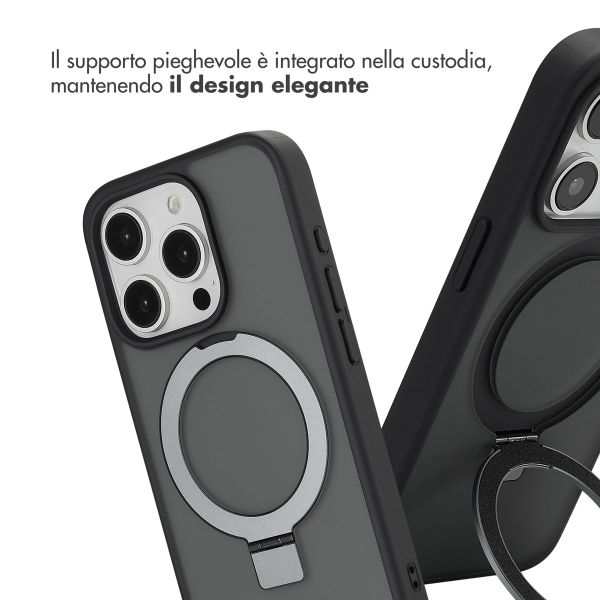 Accezz Cover con anello e supporto con MagSafe Apple iPhone 15 Pro - Nero