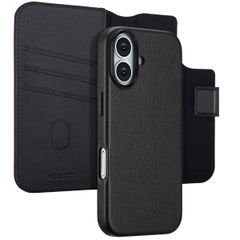 Accezz Cover in pelle 2 in 1 con MagSafe Apple iPhone 17 - Onyx Black