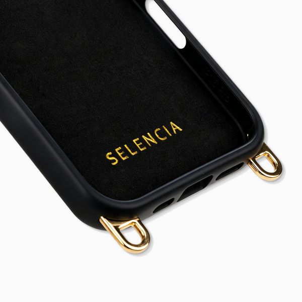 Selencia Cover posteriore Rivièra con MagSafe con ganci rimovibili Apple iPhone 16 Pro Max - Velvet Black