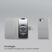 Selencia Libreria rimovibile Olyn con MagSafe Apple iPhone 17e / 16e - Grigio