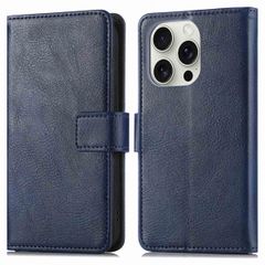 imoshion Cover a libro di Lusso Apple iPhone 16 Pro - Blu scuro