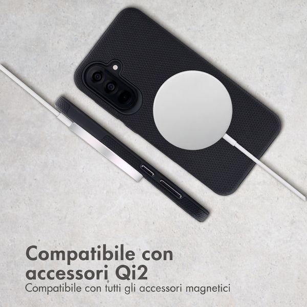 Accezz Cover Posteriore Resistente con MagSafe Samsung Galaxy A37 (5G) - Nero