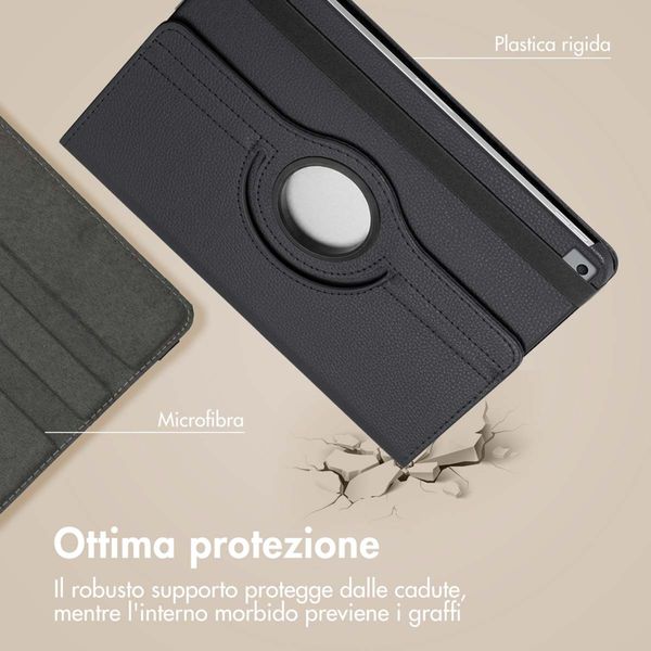 imoshion Cover Girevole a 360° Apple iPad 9 (2021) 10.2 pollici / iPad 8 (2020) 10.2 pollici / iPad 7 (2019) 10.2 pollici - Nero