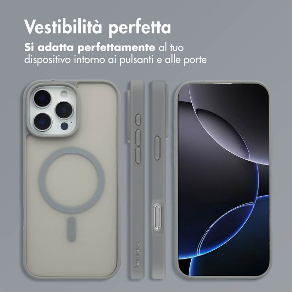 imoshion Cover posteriore Color Guard con MagSafe Apple iPhone 16 Pro Max - Grigio