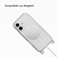 Selencia Cover posteriore Rivièra MagSafe con gancini rimovibili Apple iPhone 16 - Trasparente