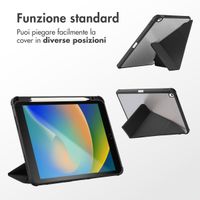 imoshion Cover Origami Apple iPad 9 (2021) 10.2 pollici / iPad 8 (2020) 10.2 pollici / iPad 7 (2019) 10.2 pollici - Nero