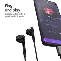 Accezz Auricolari - Con cavo - Connessione USB-C - Nero