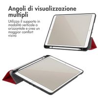 imoshion Cover a libro Trifold Apple iPad 6 (2018) 9.7 pollici / iPad 5 (2017) 9.7 pollici / Air 2 (2014)/Air 1 (2013) - Rosso