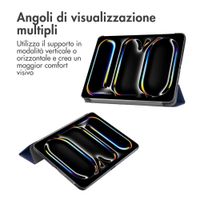 imoshion Cover a libro Trifold Apple iPad Pro 13 (2025) M5 / (2024) M4 - Blu scuro