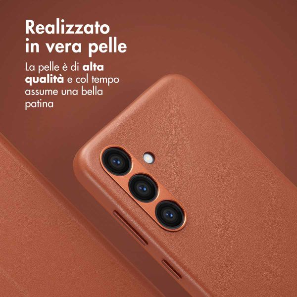Accezz Cover in pelle 2 in 1 con MagSafe Samsung Galaxy S24 - Sienna Brown