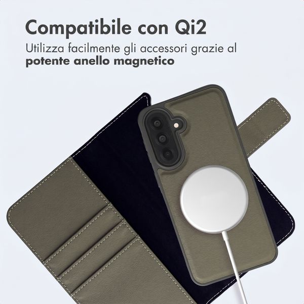 imoshion Cover a libro di lusso 2-in-1 rimovibile Samsung Galaxy A37 (5G) - Verde