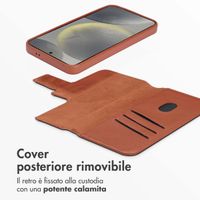 Accezz Cover in pelle 2 in 1 con MagSafe Samsung Galaxy S24 - Sienna Brown