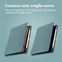 imoshion Cover Origami Apple iPad 11 (2025) 11 pollici A16 / iPad 10 (2022) 10.9 pollici - Verde scuro