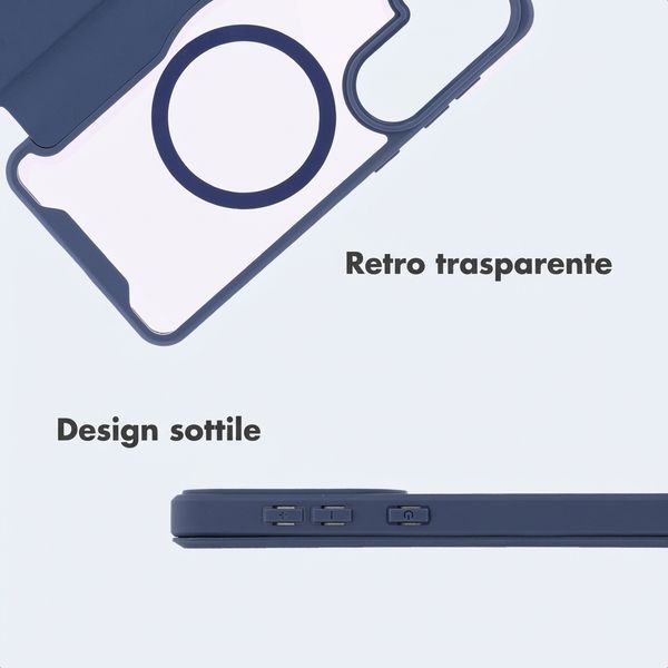 imoshion Bookcase trasparente con MagSafe Samsung Galaxy S26 - Blu