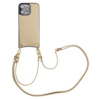 Selencia Cover per telefono Nova con cordino e portacarte Apple iPhone 16 Pro Max - Beige