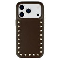 Selencia Cover posteriore Studs con MagSafe Apple iPhone 17 Pro Max - Cacao Crush