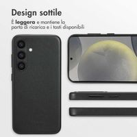 Accezz Cover in Pelle con MagSafe Samsung Galaxy S24 - Onyx Black