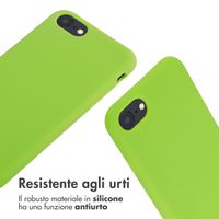 imoshion Cover in Silicone con Cordino Apple iPhone SE (2022 / 2020) / 8 / 7 - Fluor Groen