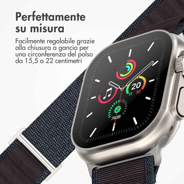 imoshion Cinturino in nylon Alpine Apple Watch | 44/45/46/49 mm - Indigo