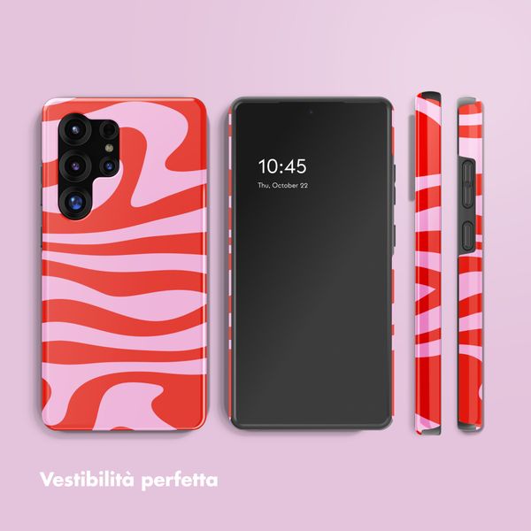 Selencia Cover posteriore Vivid con MagSafe Samsung Galaxy S25 Ultra - Dream Swirl Pink
