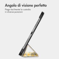imoshion Cover Trifold Design Apple iPad 6 (2018) 9.7 pollici / iPad 5 (2017) 9.7 pollici / Air 2 (2014)/Air 1 (2013) - Citrus Dream