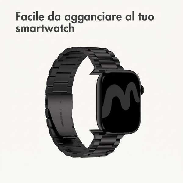 imoshion Cinturino in acciaio Apple Watch | 38/40/41/42 mm - Nero