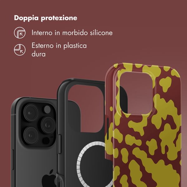 Selencia Cover posteriore Vivid con MagSafe Apple iPhone 16 Pro - Moo'd Olive Dust